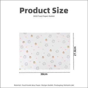 【PLAYFUL】Toast Sandwich Wrap Kertas Bungkus Wrapping Paper ±50 PCS