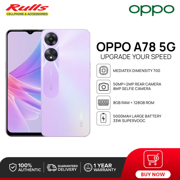 OPPO A78 5G Smartphone 8GB RAM+128GB ROM Octacore Processor 6.56