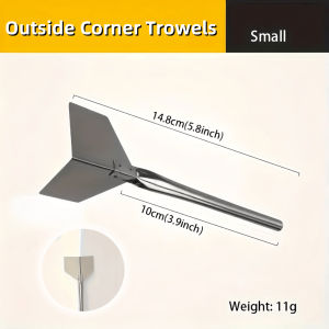 1pc Stainless Steel Corner Trowels-for Plastering&Drywall Repair for Straight and Angled Application