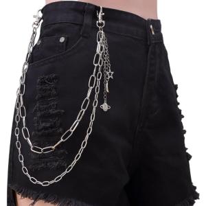 Multi Layer Adjustable Metal Waist Pants Chain For Women Men Lightweight Body For Parties Daily Outfits