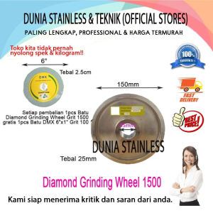 Batu Gosok Diamond Grinding Grit 1500 + DMX 6x1 grit 100 aksesoris teknik bengkel