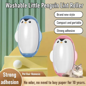 Cute Sticky Hair Stickers Penguin Convenient Hair Roller