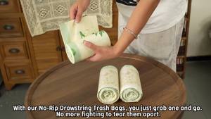 Trash Bags 4 Gallon Drawstring Garbage Bag 50 Counts for Kitchen Thick Wastebasket Liners for Bathroom Toilet Office Bedroom Home Household Cleaning Supplies Essentials