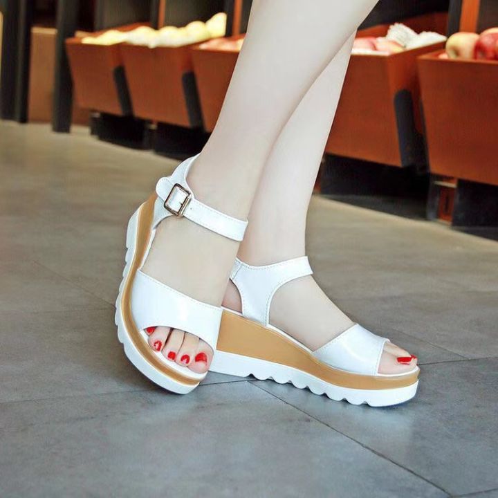 korea new wedge heels platform women sandals