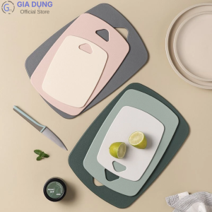 Combo 3 thớt nhựa bền kháng khuẩn an toàn nhiều kích cỡ sử dụng tiện lợi dễ dàng vệ sinh