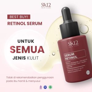 SR12 Serum Retinol 20ml Perawatan Wajah Menyamarkan Flek Hitam & Noda Bekas Jerawat Serum Pencerah Wajah Dan Anti Aging