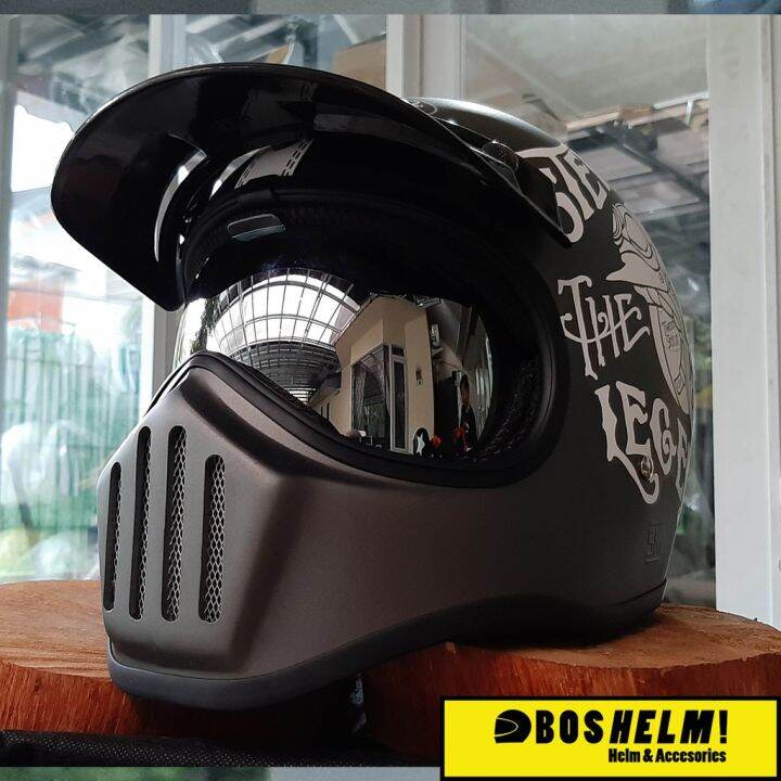 Helm retro hot sale full face