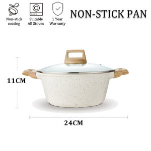 Carote Ice Cream Non Stick Frying Pan kitchen cookware set 7 pieces pan wok pot panInduction Gas stove Healthy PFOA Free