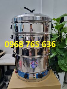 Nồi hấp Lò hấp Xửng hấp xôi bánh bao bánh flan mini size 35cm dùng cho gia đình chạy điện