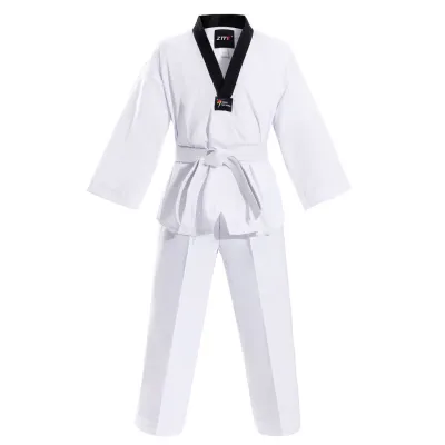 High-quality Pure Cotton Taekwondo Dobok Clothes Children Adult Karate Suit Taekwondo Uniform Karate Clothes Unisex Taekwondo Uniforms Long Sleeves Karate Jujitsu Gym Training Uniforms with Belt