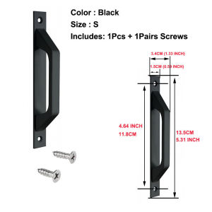 1/2PC Modern Door Handle Aluminium Alloy Barn Door Handles Pulls For Kitchen Furniture Cabinet