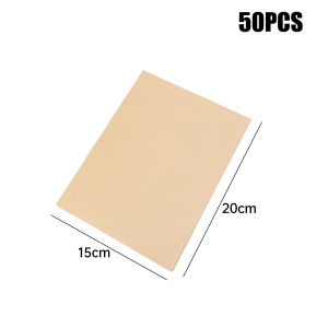 กระดาษรองอบแบบใช้แล้วทิ้งมีหม้อทอด Air Fryer 50/200ชิ้นแผ่นรองกระดาษรองอบกลมอุปกรณ์ในครัว