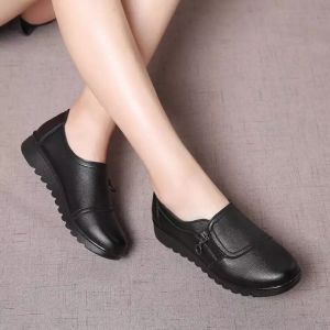 Sepatu Wanita kerja loafer docmart slip on terbaru Flat shoes Korean Style Dewasa Viral