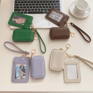 YUCHEN Korean Style Women Short Wallet Short Clutch Purse PU Leather Card Holder Portable Multi-function Coin Pouch Outdoor