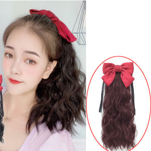 40cm Women Short Long Curly Wig Hair Extension Natural Rose Net Breathable Wig Extension For Ladies Girls