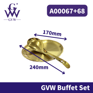 GVW Sudu Garfu Set Cutlery Set Spoon and Fork Set Buffet Tray Set Bekas Kuih Raya