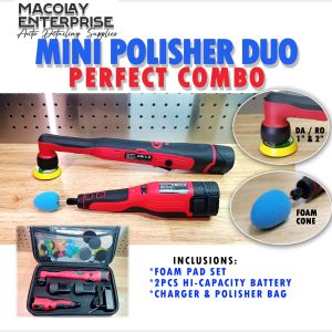 MP-12 Mini Polisher Machine Duo - Cordless Car Polisher DA / RO and  Dremel Type