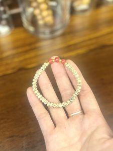 Vòng bồ đề tinh nguyệt mix cát chu sa đỏ đem lại may mắn bình an
