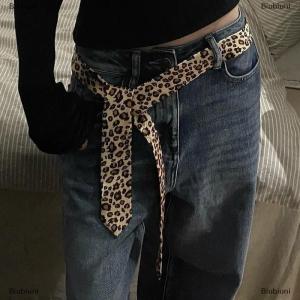 [COD] Biubiuni Phụ Nữ Của Retro Leopard In Tie Thời Trang Tie Và Vành Đai Hai Mục Đích Trang Trí