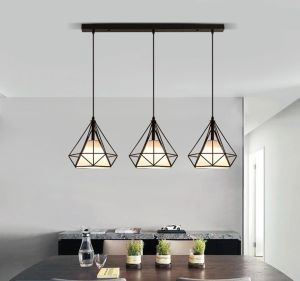 PLH Nordic Dining Pendant Ceiling Light E27 Tri-Tones