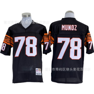 NFL Tigers Bengals zaitun seragam Jersey Vintage bersulam MN Hall of Fame Jersey seragam bola sepak amerika syarikat
