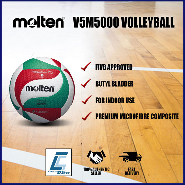 Molten Flistatec V5m5000 Volleyball Fivb Approved Ro Lazada Singapore