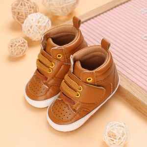 Shoes for Baby Boy Babies Fashion Sneaker PU Leather Indoor Non-slip Toddler Baby Shoes 0-18 Month