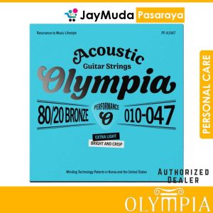 Olympia Acoustic Guitar Strings Full Set 80/20 Bronze PF-A1047 Extra Light 010-047 Tali Gitar