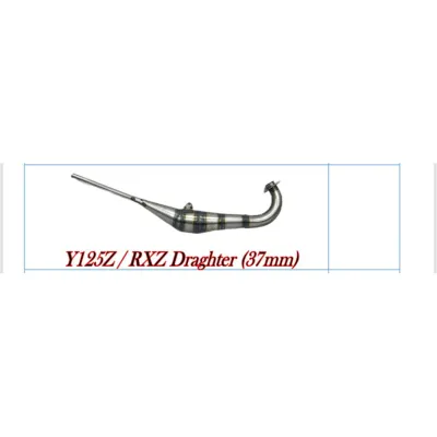 SHM PIPE ON DRAGSTER EKZOS OPEN Y125ZR Y125Z 125Z RXZ RXZ135 Y125 PAIP ON RACING OPEN PIPE