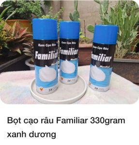 Kem cạo râu FAMILIAR XANH DƯƠNG 330g BỌT CẠO RÂU - làm ẩm và dịu da tránh trầy xước da tiện dụng