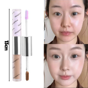 Double-Head Highlighting Nose Shading Contouring Brighten Stick Liquid Natural Waterproofing Grayish-Brown Tone Face Contour Brighten Makeup