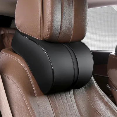 PU Leather Auto Car Neck Pillow Memory Foam Pillows Neck Rest Seat Headrest Cushion Pad 3 Colors