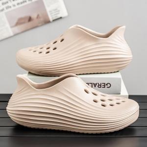 [Free Shipping] All-Inclusive Slippers For Women And Men Breathable Sandals 2025 New Summer Perforated Shoes Non-Slip Outdoor Thick-Soled Beach Shoes
