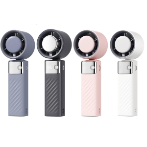 Portable Adjustable Cooling Fan LED Display Fan Convenient Small Fan USB Travel Fan Office Fan Outdoor Fan for Travel