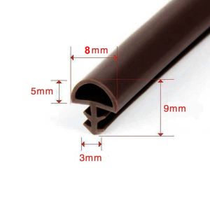 Ron Gioăng Sợi Chữ T Cây Thông Cao Su Nhét Chèn Làm Kín Khít Khe Hở Khung Cửa Gỗ màu trắng màu nâu gỗ sồi