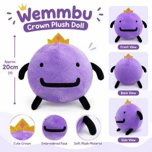 20cm Wemmbu Plush Purple Game Doll Plushie Soft Stuffed Toys Pillow for Children Birthday
