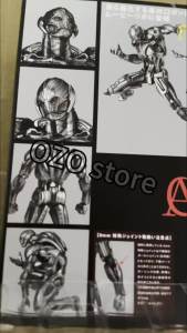 In Stock AC Factory 16cm Ultron Action Figures Ko PVC Model Kaiyodo Amazing Yamaguchi Collection Toys Kids Gifts