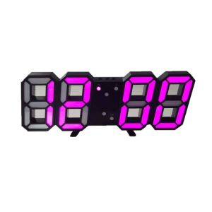 LYMEDIA Adjustable Luminous Mode Digital Desktop Clock Thermometer Usb Charging Night Light Portable Wall-mounted Digital Alarm Clock Desk