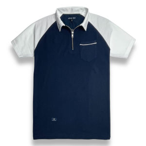 Helvig Trap Polo Shirt Pria Kaos Polo Zipper Pria Lengan Pendek Polo Shirt Kaos Kerah Premium Kaos Polo Resleting