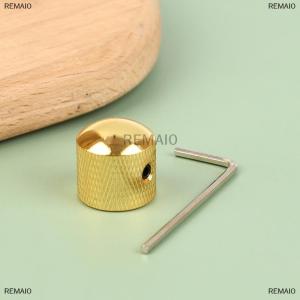 [COD] REMAI0 1Pc Metal Electric Bass Guitar Tone Volume Knob Potentiometer Hat Cap Guitar Parts Push Knob With Hole Guitar Accessories