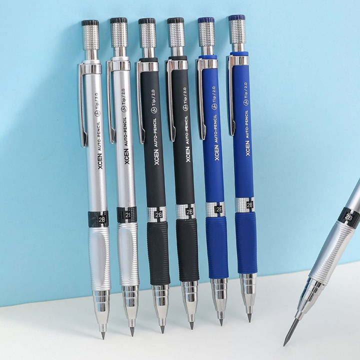 Mechanical Pencils Set colorful leads 2.0 mm 2B Automatic Student