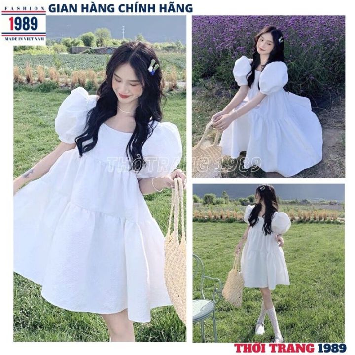 Váy Công Chúa Dáng Dài Xẻ Lưng, Đầm Bánh Bèo Xinh Xắn | Shopee Việt Nam