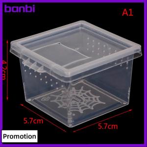 banbi พลาสติกแมลงแมงมุมที่อยู่อาศัยกล่องให้อาหารกรณีภาชนะถังขนส่งกรณีของเล่น
