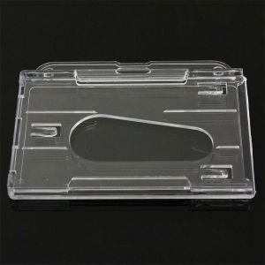 JIJES Light Weight Durable Clear Transparent Pass Badge ID Card Case Cover Card Holder Enclosed Oyster