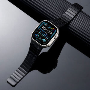 Titanium Color Stainless Steel Band For Apple Watch 11 Ultra 3 2 49mm 46mm 45mm 41mm 44mm 42mm 38mm Magnetic Men Strap For iWatch Series 11 10 9 8 7 6 5 4 SE3