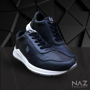 Naz Footwear Elgin Fullwhite-Sepatu Sneakers Putih Pria Casual Sport Kets Running