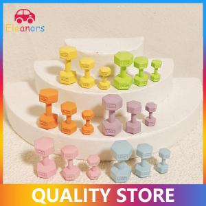 [Eleanor] 1Pcs 1 12 Dollhouse Miniature Barbell Dumbbells Fitness Gym Mini Dumbbells Model Toys Weights Lifting Equipment Accessories