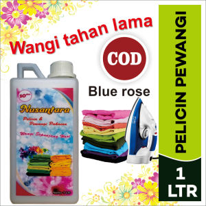 [COD] Pelicin+pewangi pakaian Nusantara (Blue Rose) - 1 Liter