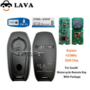 LAVA สำหรับ Suzuki GSX-R150 รถจักรยานยนต์คุณภาพสูง Remote Key Model: SKE47E-02 ID49 ชิป NCF29AxV 433MHz Keyless Go