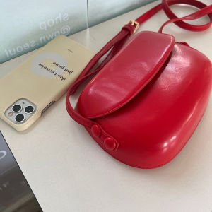 2026 NEW ARRIVAL plain minimalist classic mini crossbody shoulder sling leather saddle bag